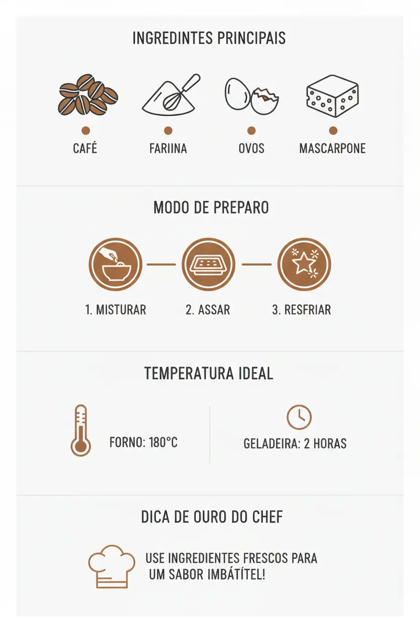infografico bolo de café expresso
