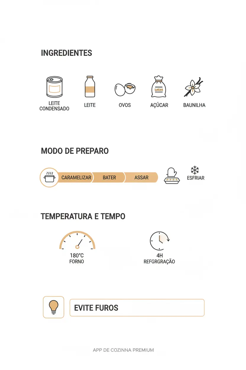 infografico pudim de padaria